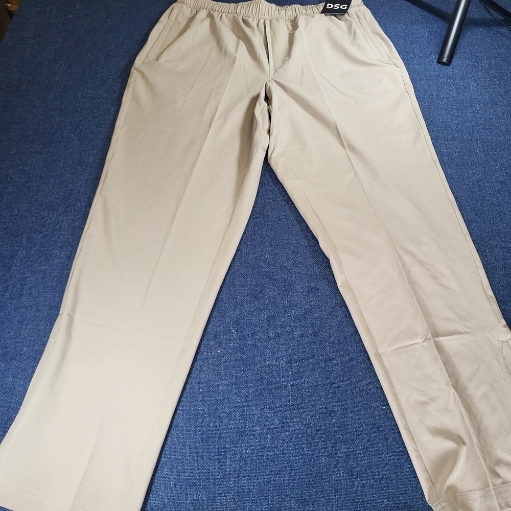 DSG Mens Agility Straight Fit Pant Khaki Medium Moisture Wicking DAM23101 NEW